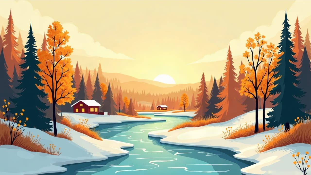 Editorial illustration: Hiking and Walking Trails in Grand Forks