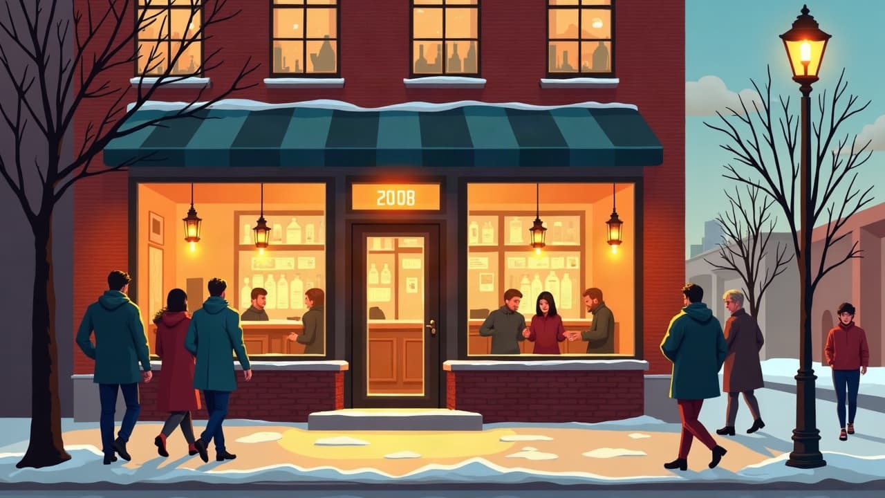 Editorial illustration: Best Bars in Grand Forks